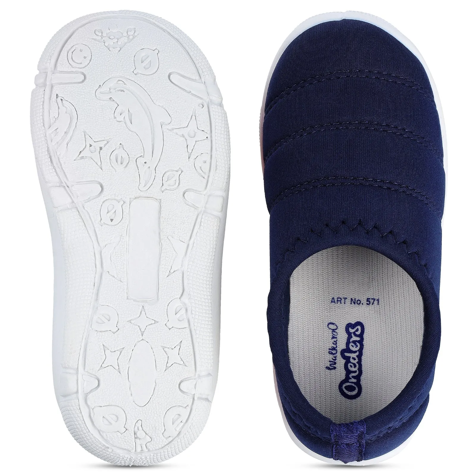 Walkaroo Kids Belly Shoes - 571 Navy Blue