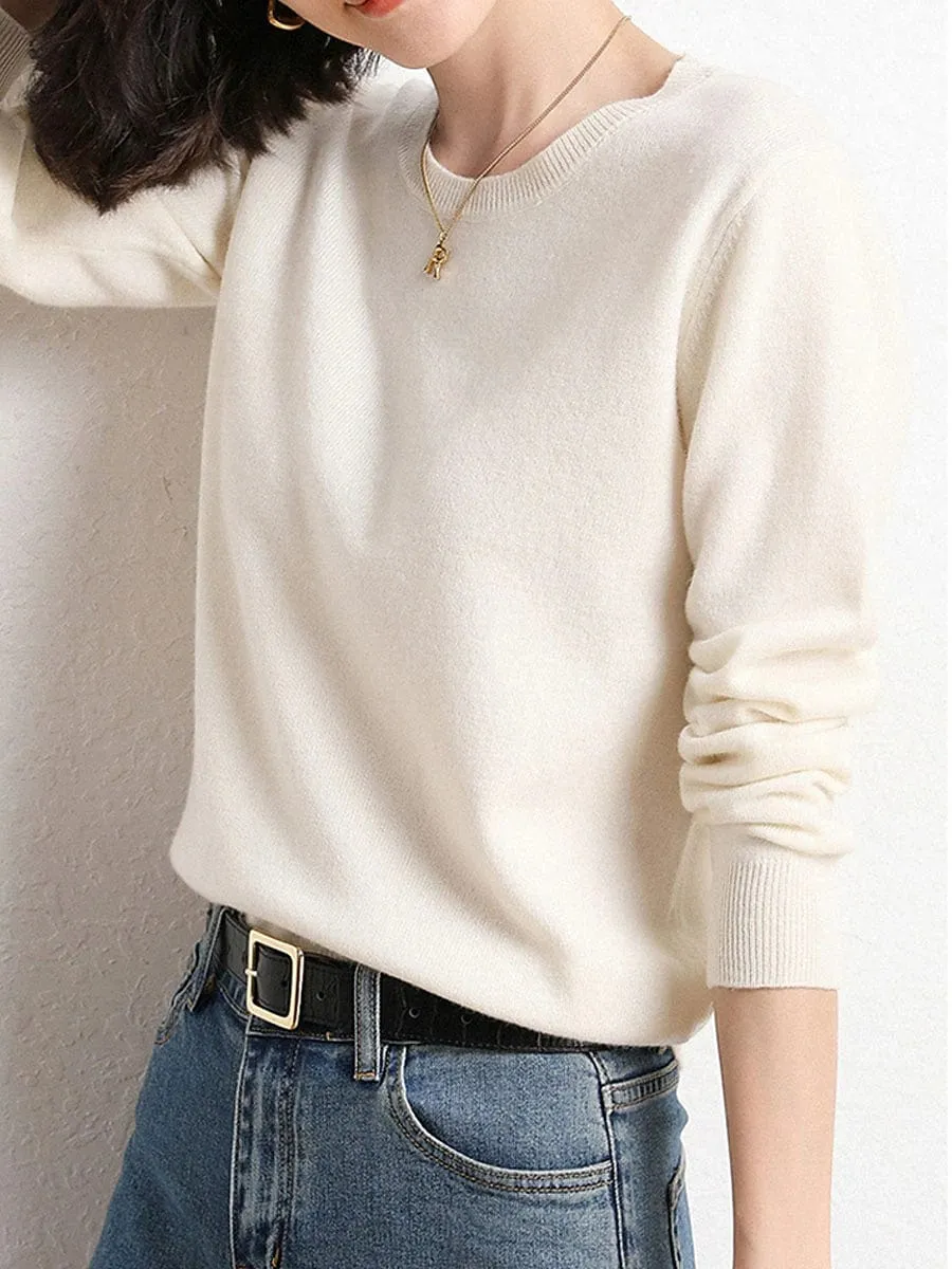 Women's Ribbed Knit Polyester Pullover Sweater in Black, White, and Yellow