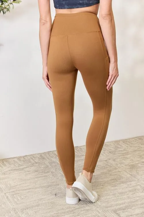 Zenana Full Size Wide Waistband High Waist Leggings