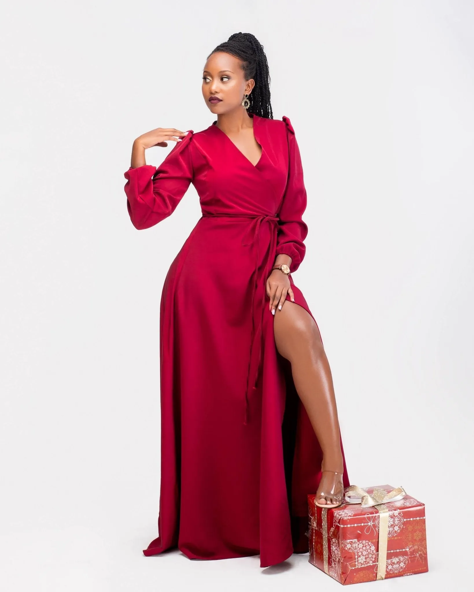 Zia Africa Santana Maxi Dress - Burgundy