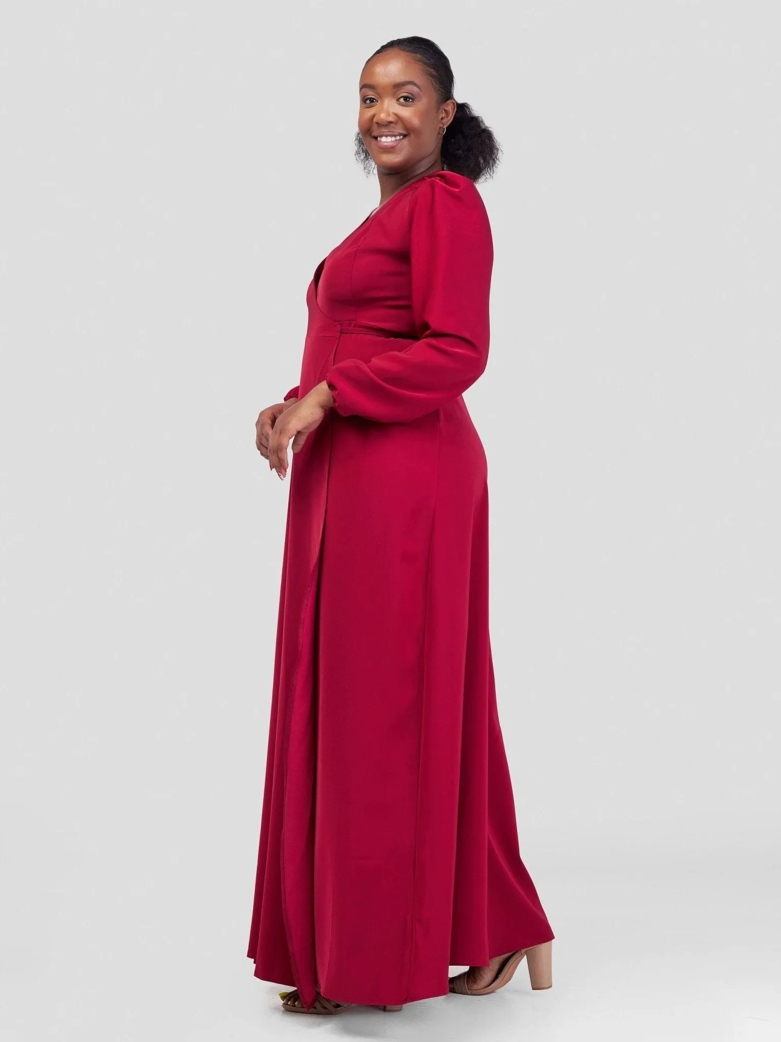 Zia Africa Santana Maxi Dress - Burgundy